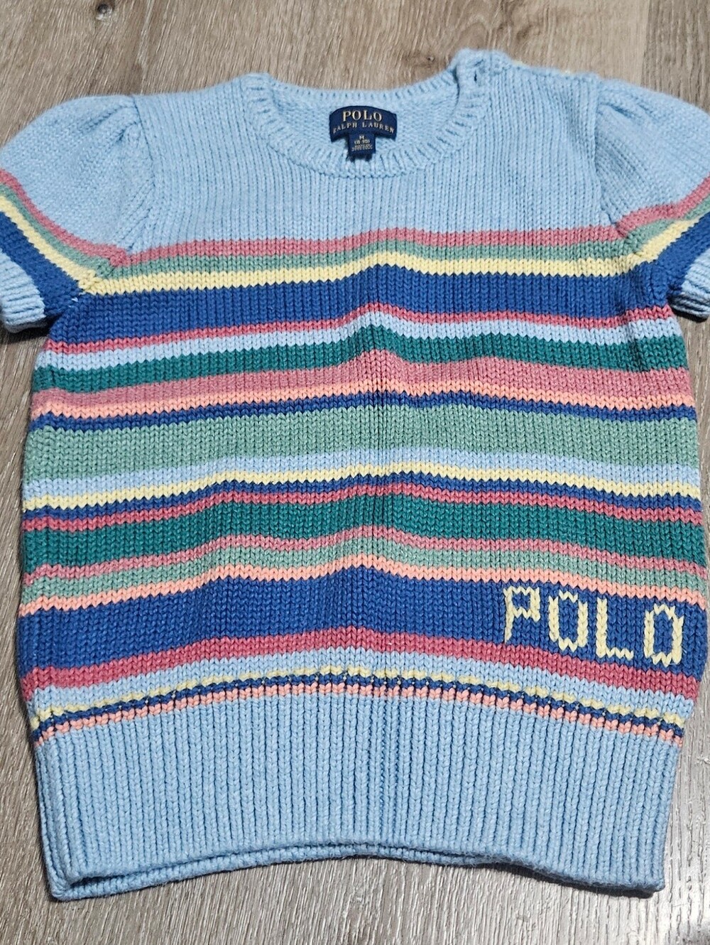 Polo by Ralph Lauren Girl’s Striped Crewneck Sweater size M (8-10)